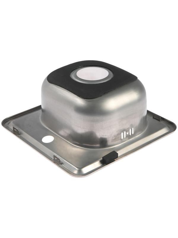 Мойка кухонная Accoona AB3838, врезная, толщина 0.6 мм, 380х380х165 мм, глянец