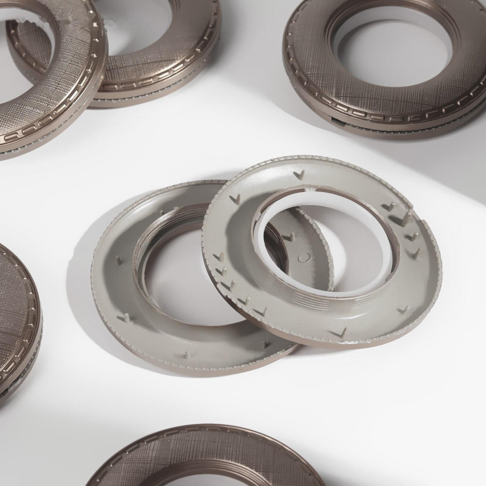 Люверсы для штор «Клетка», d = 4/7,9 см, 10 шт, цвет коричневый