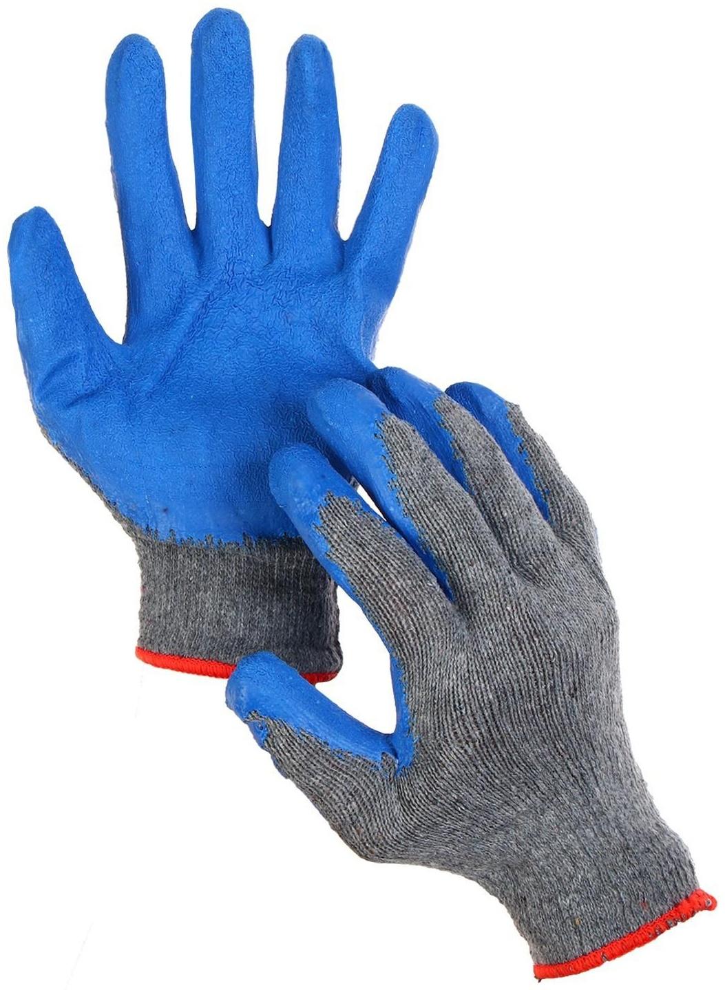 Перчатки, х/б, с нитриловым обливом, размер 9, серые, «Стекольщик»