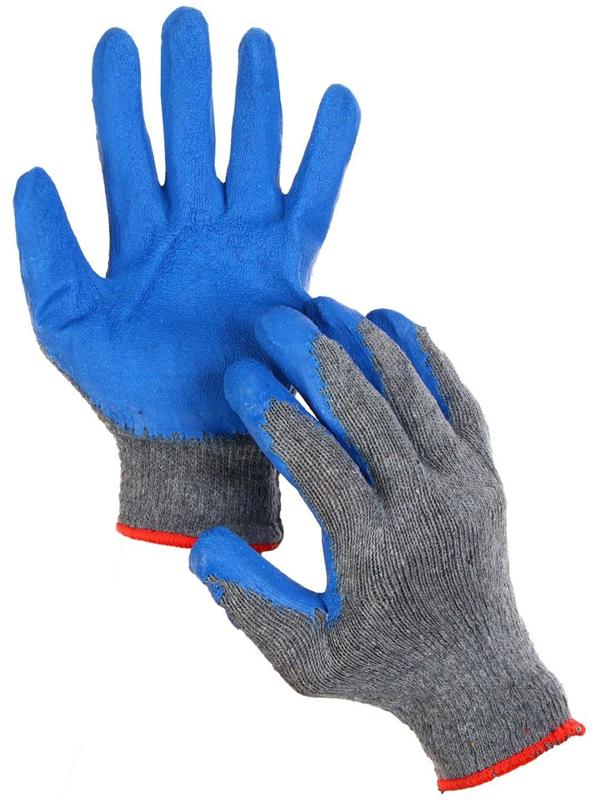 Перчатки, х/б, с нитриловым обливом, размер 9, серые, «Стекольщик»