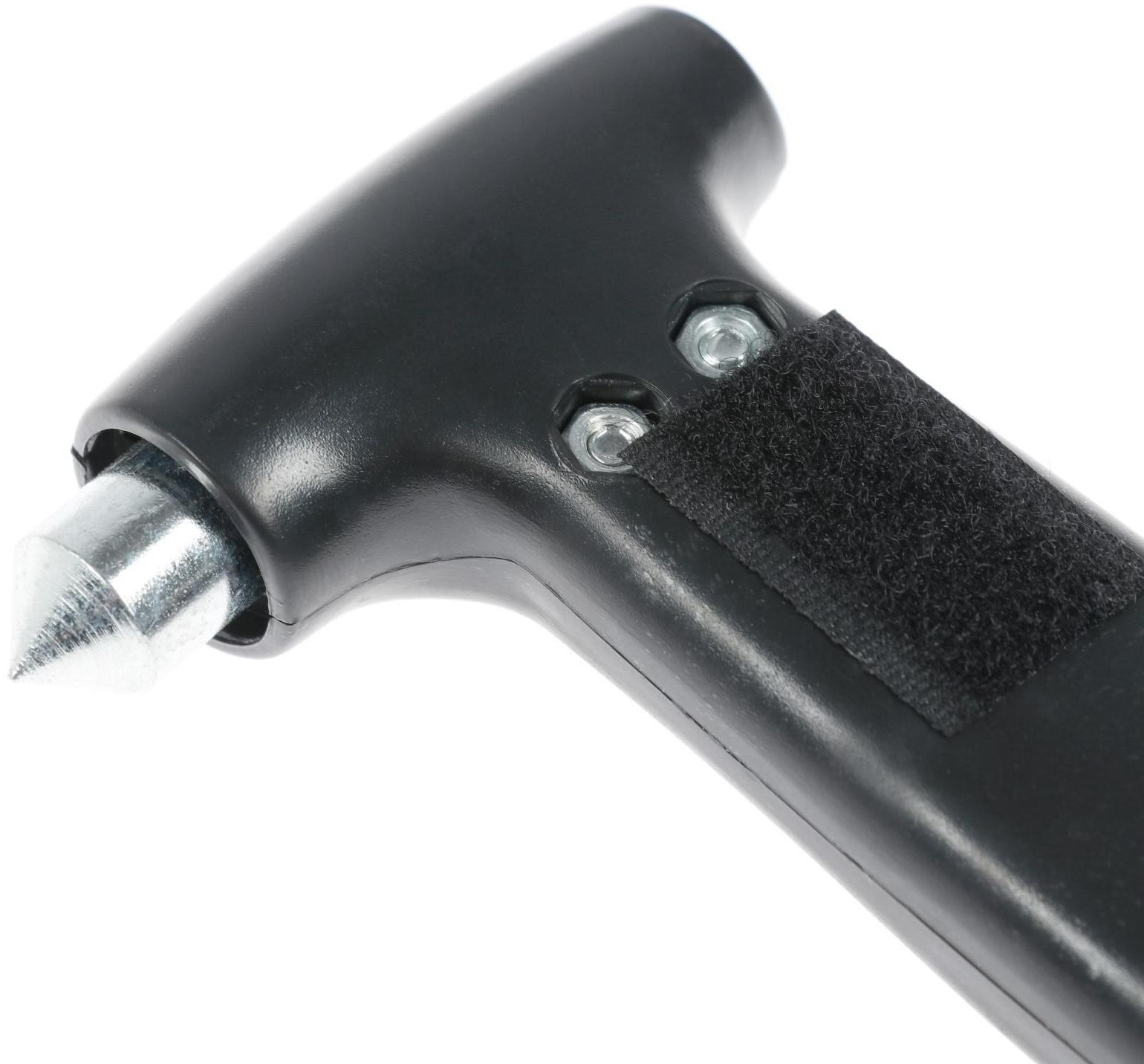 Аварийный молоток с ножом для ремня, крепление на липуке