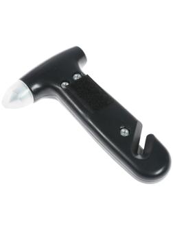 Аварийный молоток с ножом для ремня, крепление на липуке