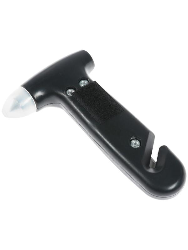 Аварийный молоток с ножом для ремня, крепление на липуке