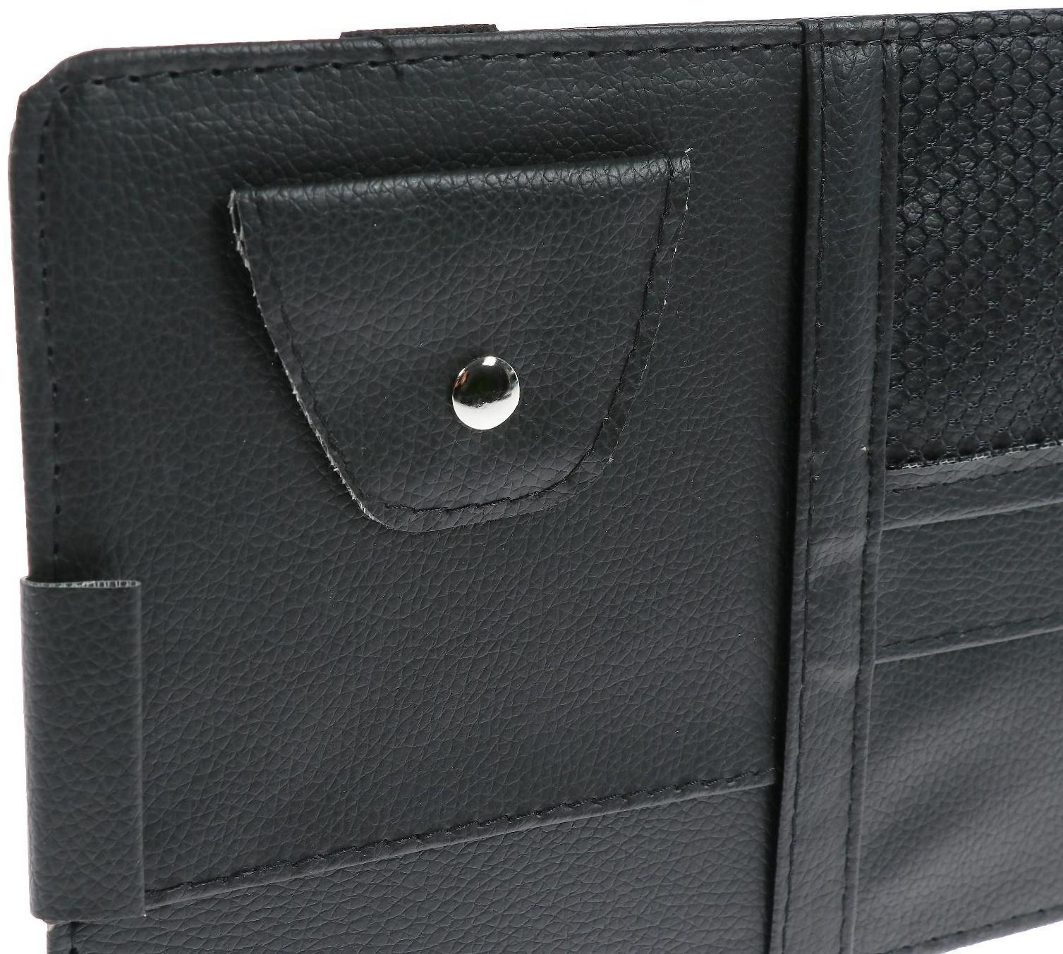 Органайзер на солнцезащитный козырек, 30×14.5 см, черный