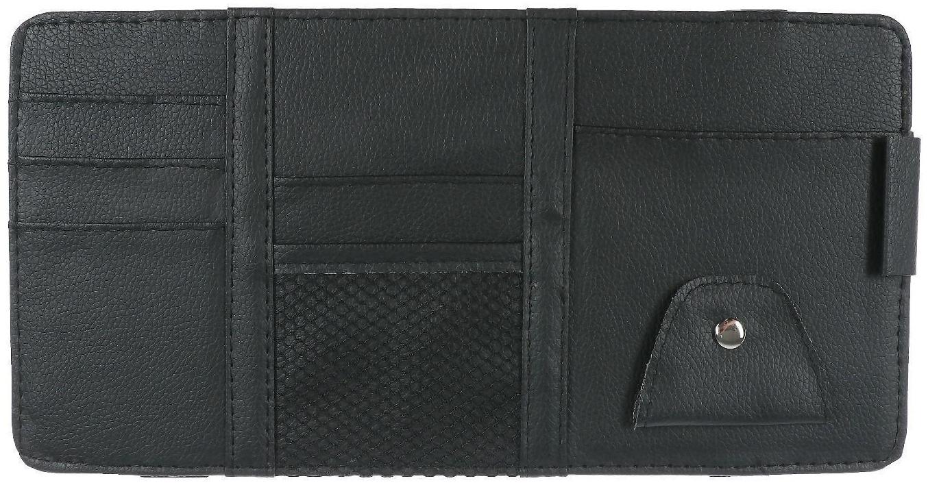 Органайзер на солнцезащитный козырек, 30×14.5 см, черный