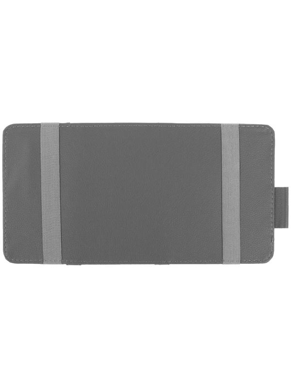 Органайзер на солнцезащитный козырек, 30×14.5 см, серый