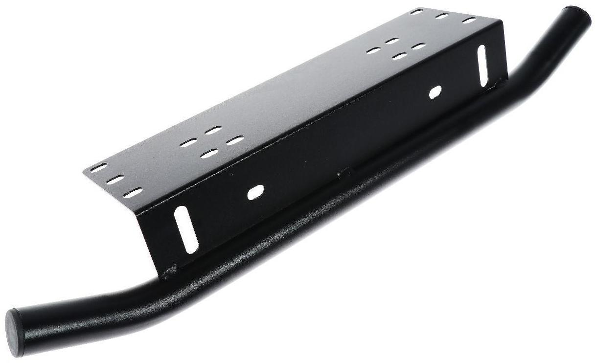 Рамка крепления номера с защитой бампера, парковочный отбойник, черный