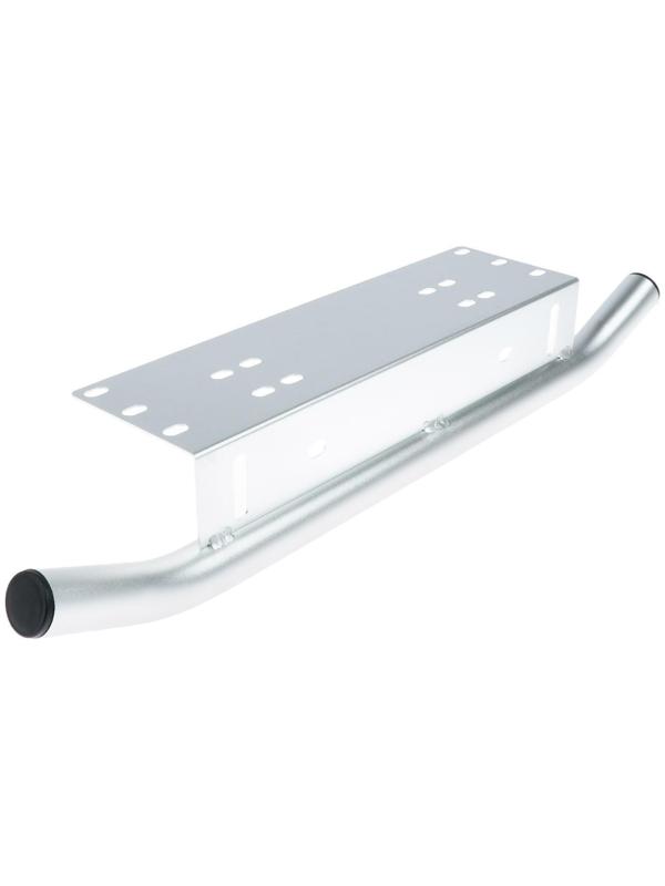 Рамка крепления номера с защитой бампера, парковочный отбойник, серебро