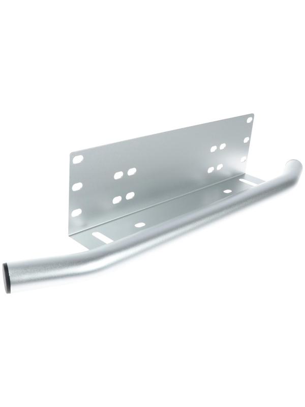 Рамка крепления номера с защитой бампера, парковочный отбойник, серебро