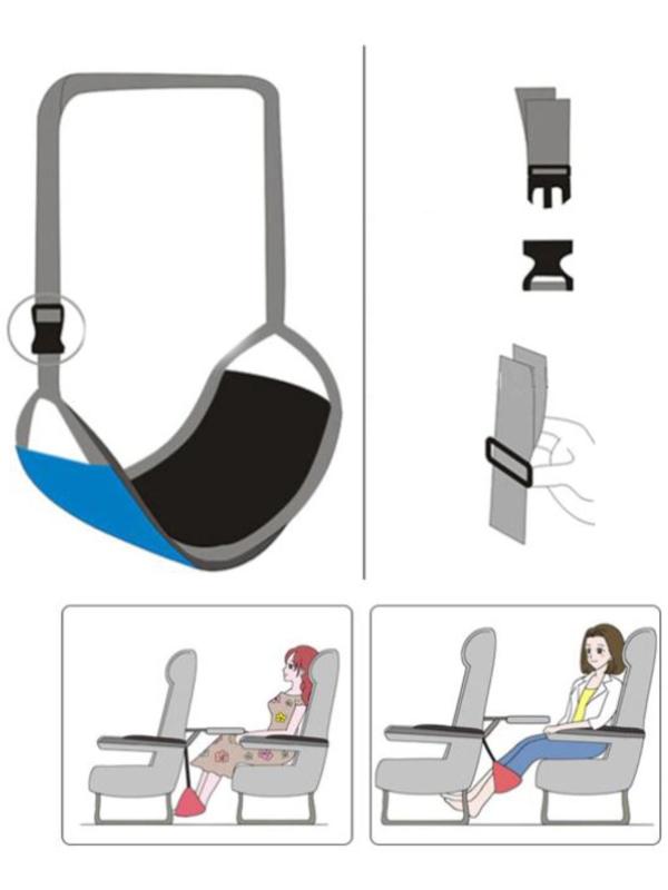 Гамак-подставка для отдыха ног в путешествии
