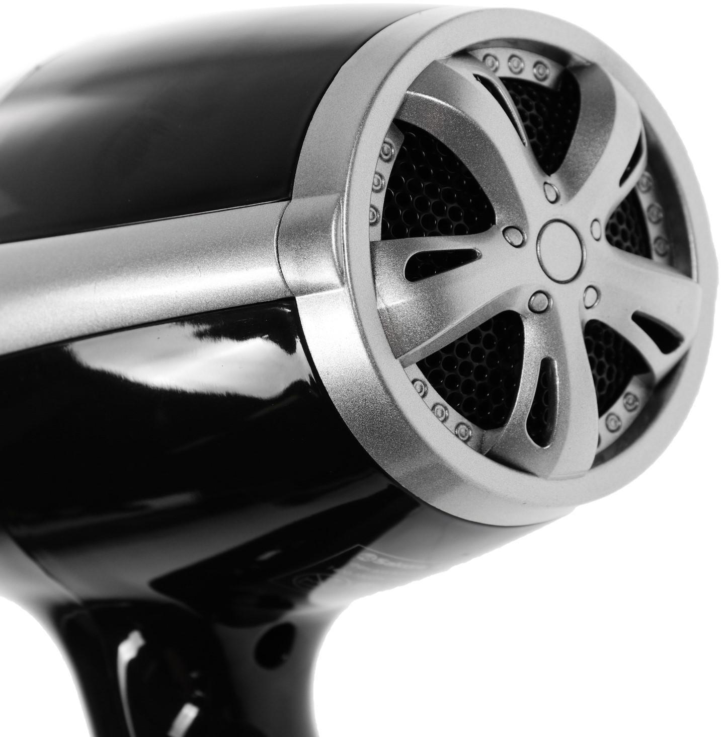 Фен Sakura SA-4046BK, 1600 Вт, 2 скорости, 3 температурных режима, серебристо-чёрный