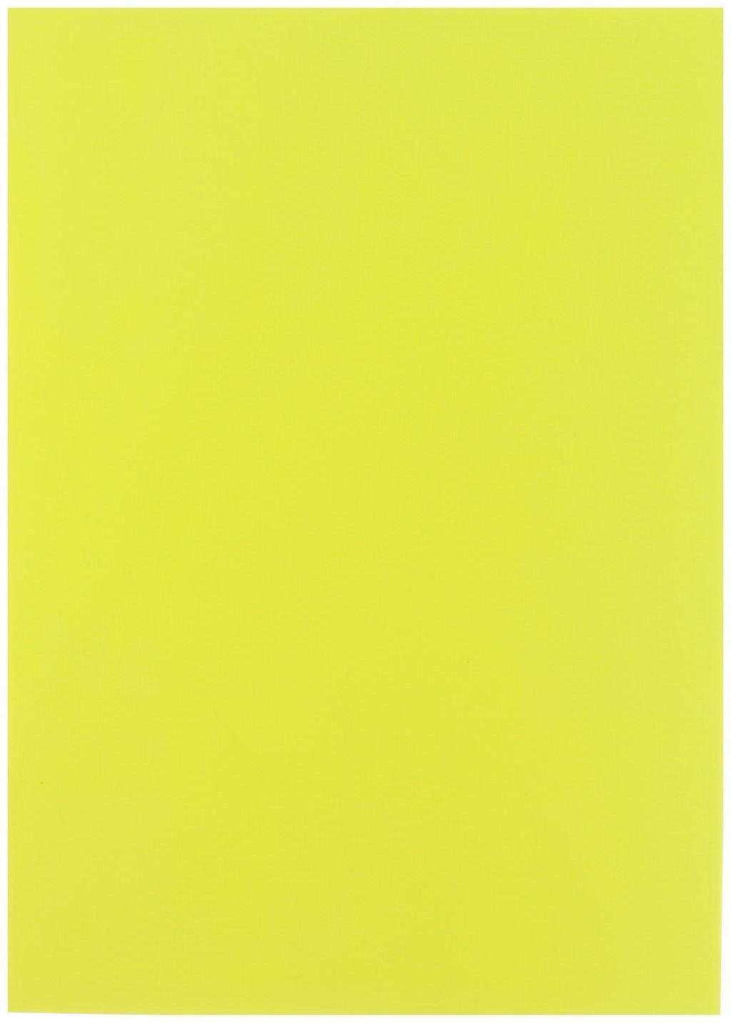 Бумага цветная А4, 50 листов, НЕОН жёлтая, плотность 80г/м2