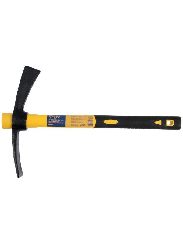 Кирка ТУНДРА, кованая, фиберглассовая рукоятка 380 мм, двухплоскостная, 500 г