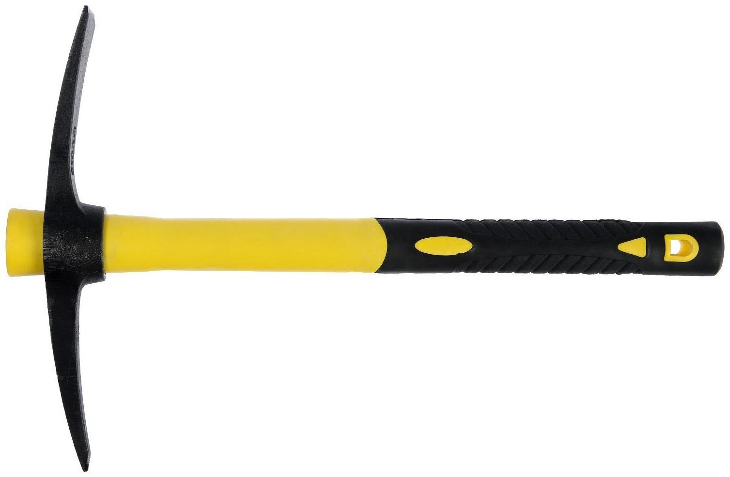 Кирка ТУНДРА, кованая, фиберглассовая рукоятка 380 мм, 500 г