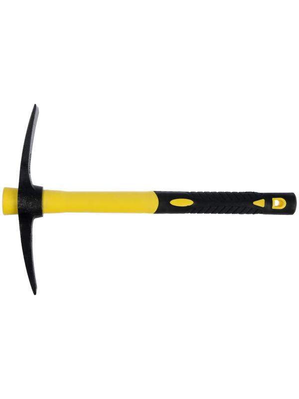 Кирка ТУНДРА, кованая, фиберглассовая рукоятка 380 мм, 500 г