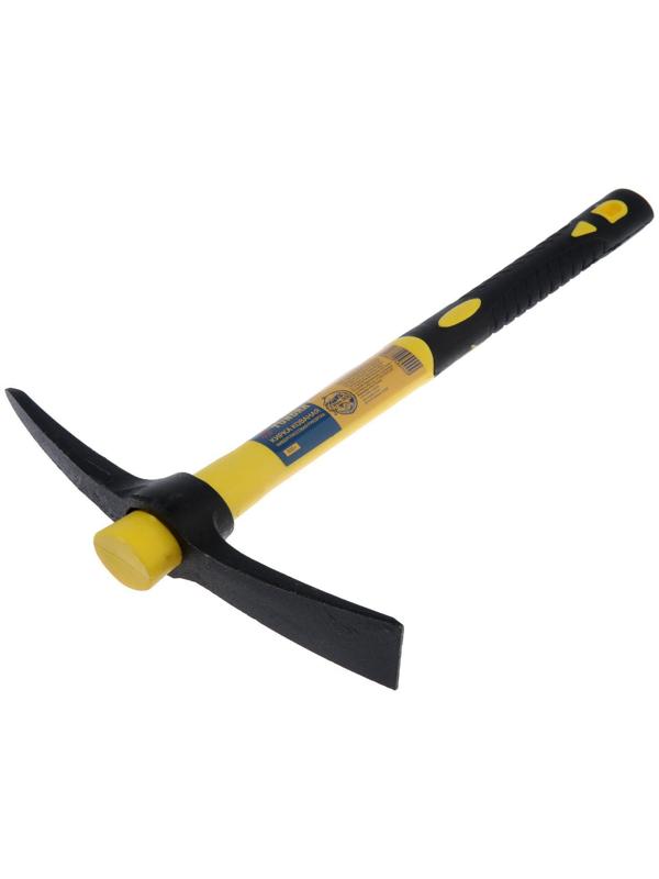 Кирка ТУНДРА, кованая, фиберглассовая рукоятка 380 мм, 500 г
