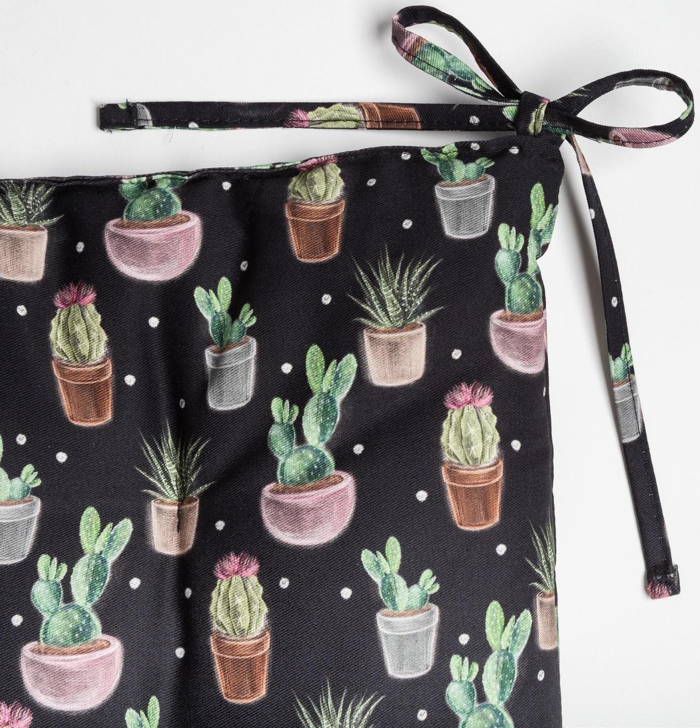 Сидушка на стул Этель Succulents 42х42см, 100% хлопок, 190 г/м2
