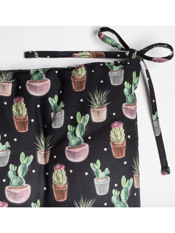 Сидушка на стул Этель Succulents 42х42см, 100% хлопок, 190 г/м2