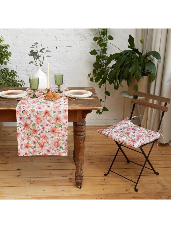 Сидушка на стул Этель Flowers 42х42см, 100% хл, 190 г/м2