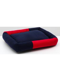 Диван мягкий, 52 х 42 х 10 см, кашемир, черно-красный