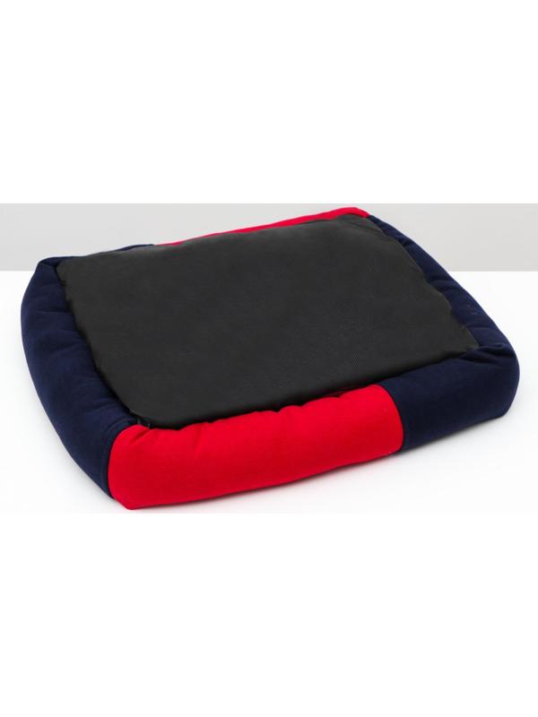 Диван мягкий, 52 х 42 х 10 см, кашемир, черно-красный