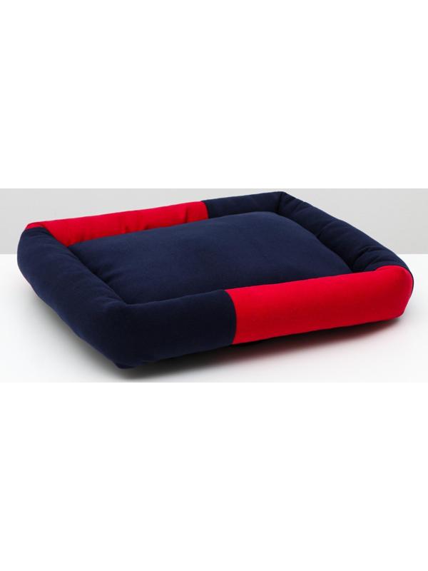 Диван мягкий, 52 х 42 х 10 см, кашемир, черно-красный