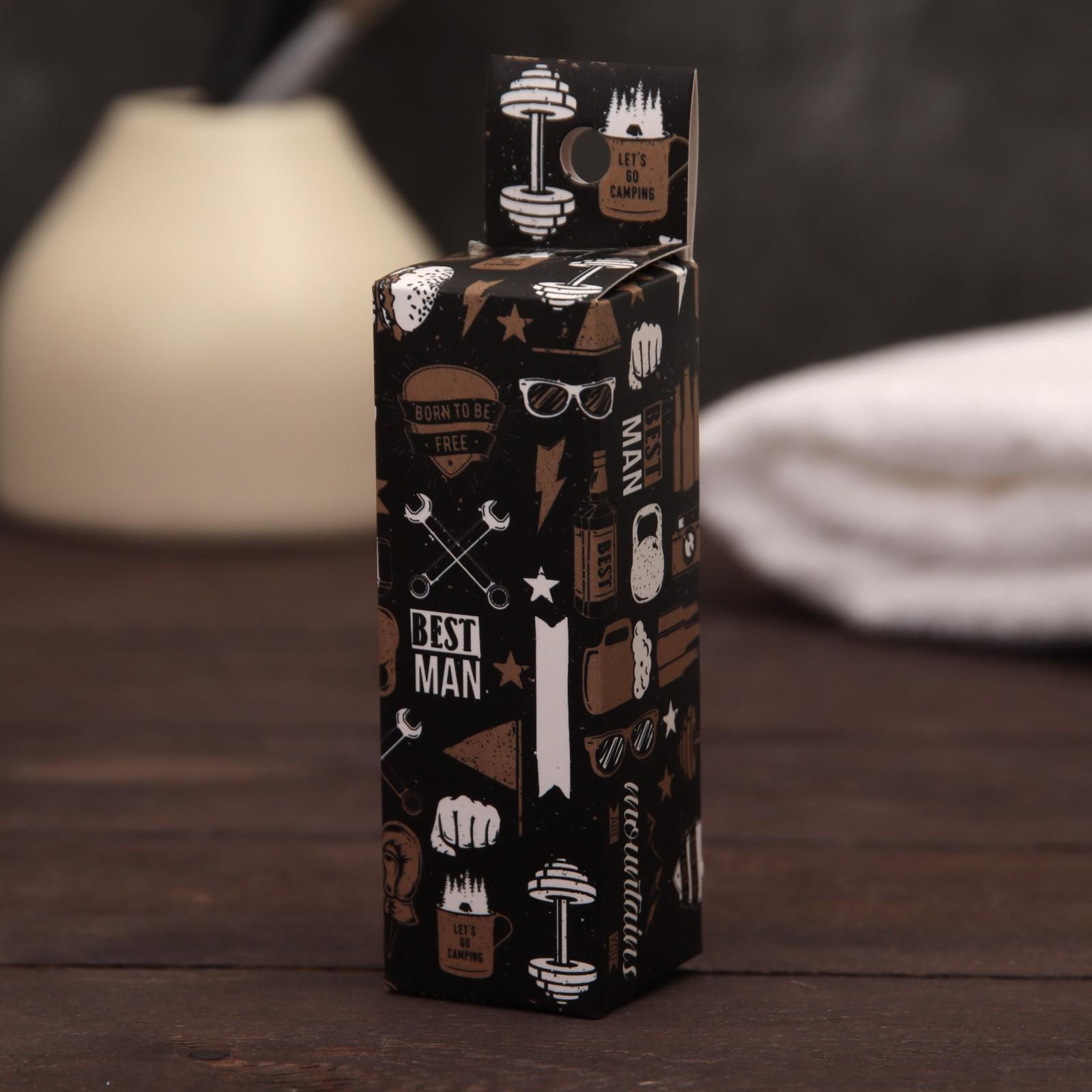 Помазок для бритья «Best man», деревянный, в картонной коробке