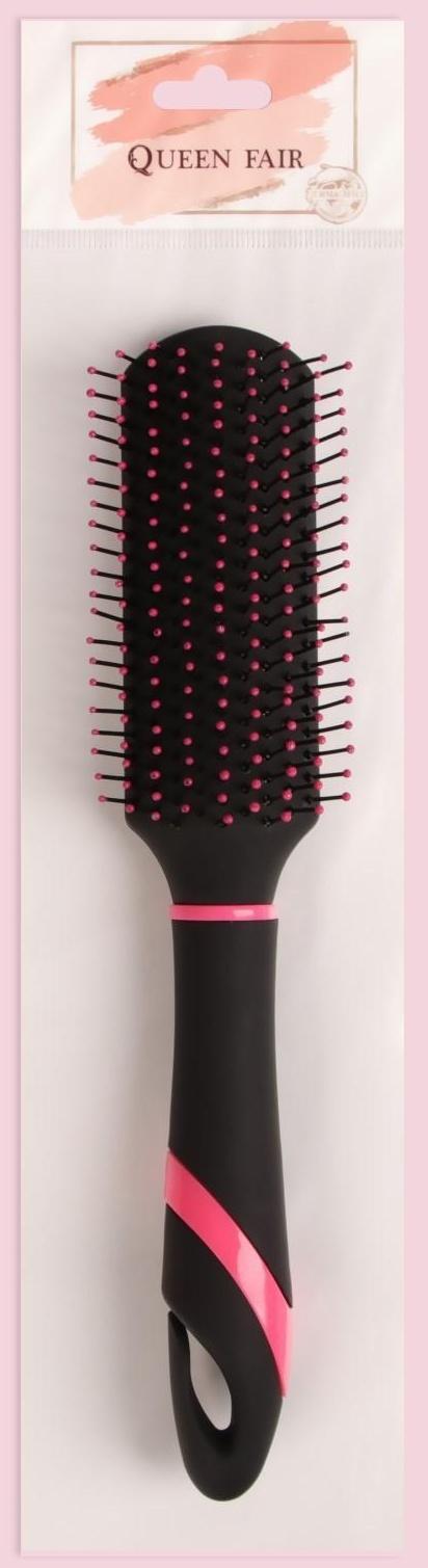 Расчёска массажная, 4 × 23 см, цвет МИКС