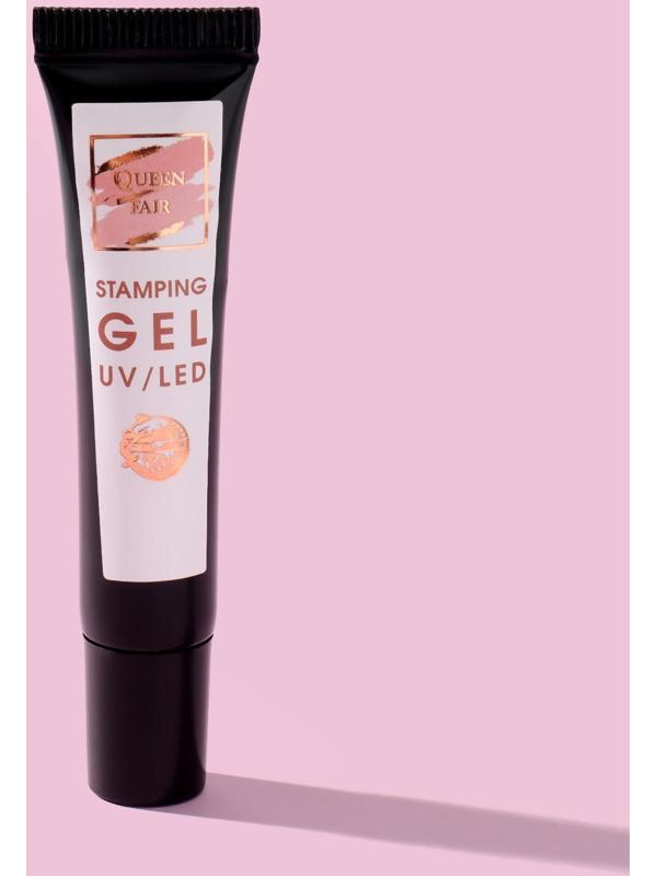 Гель-лак для стемпинга, 3-х фазный, 8 мл, цвет белый