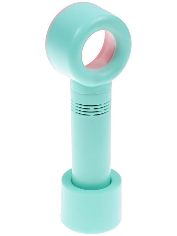 Портативный вентилятор LuazON LOF-06, безлопастный, 3 скорости, 800 мАч, бирюзовый