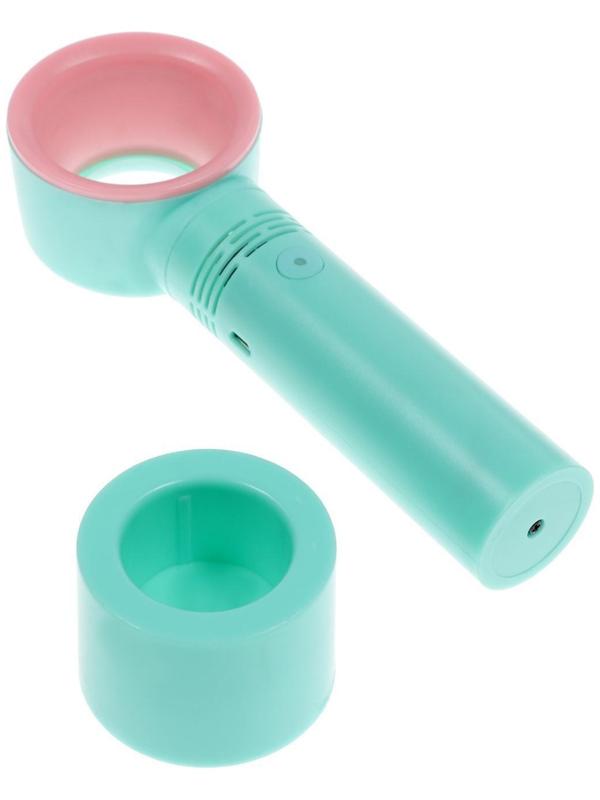 Портативный вентилятор LuazON LOF-06, безлопастный, 3 скорости, 800 мАч, бирюзовый