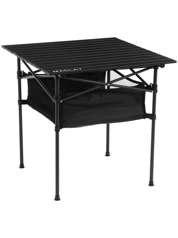 Стол туристический, 70 х 70 х 70 см, с органайзером, цвет чёрный
