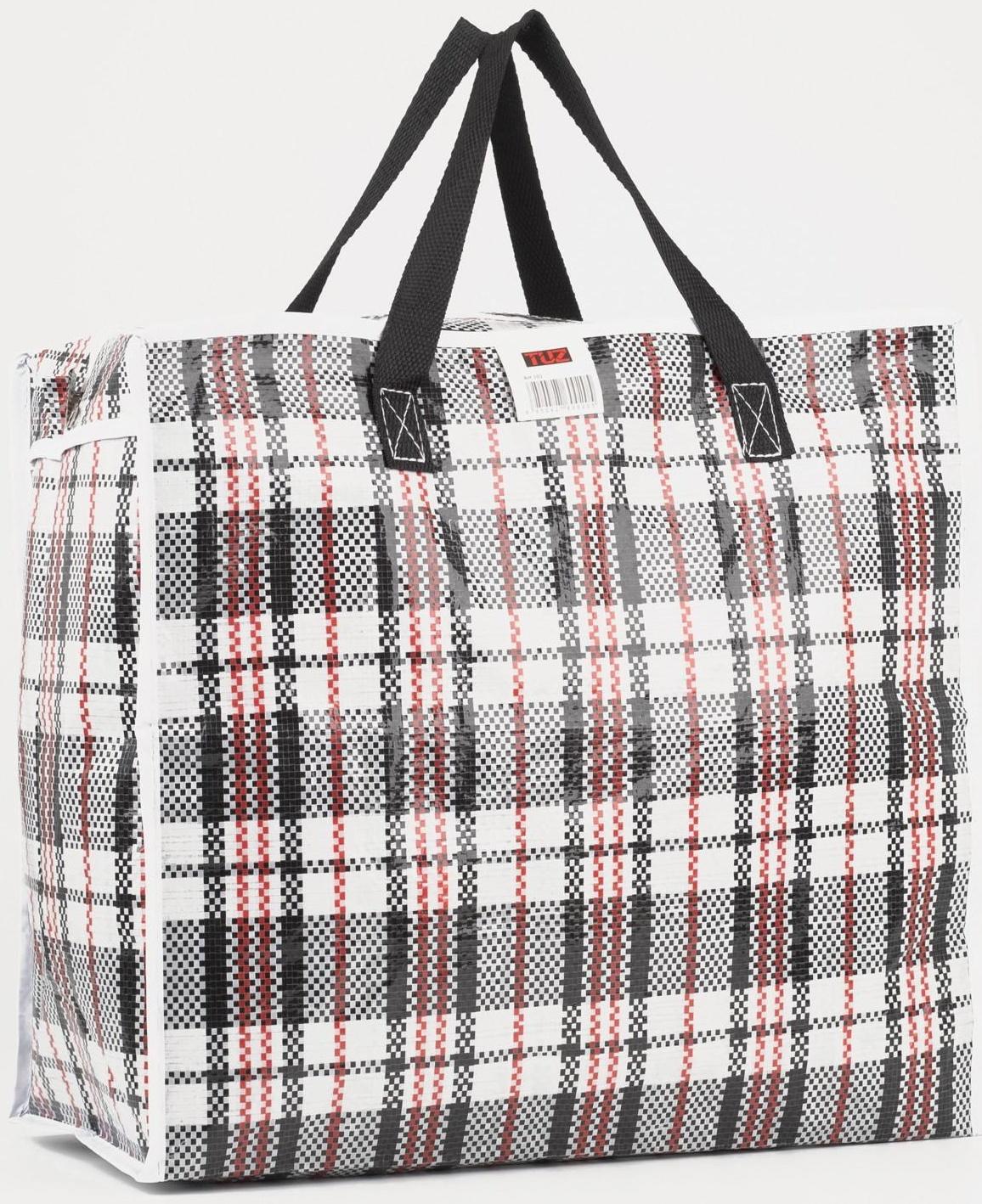 Сумка хозяйственная на молнии, 29 л, цвет чёрный