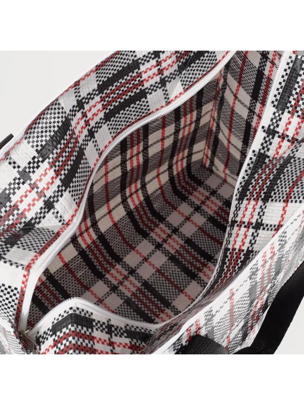 Сумка хозяйственная на молнии, 29 л, цвет чёрный