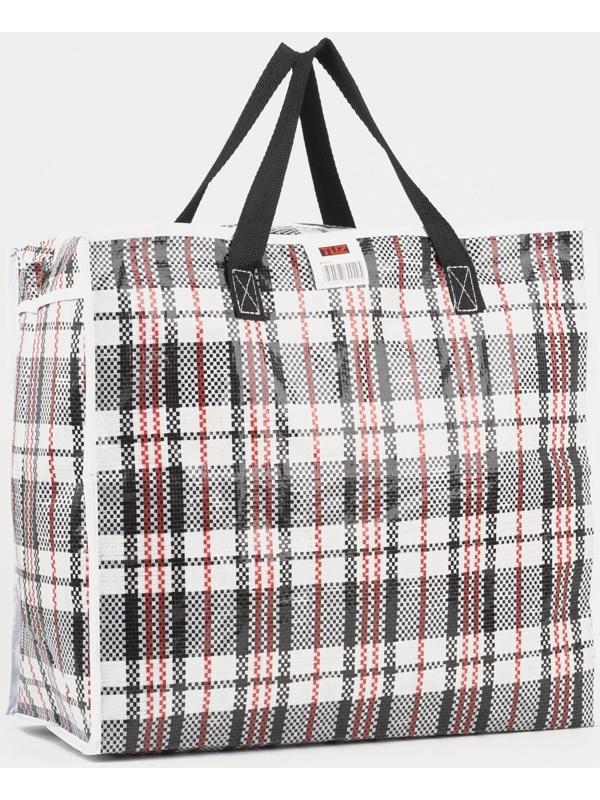 Сумка хозяйственная на молнии, 29 л, цвет чёрный