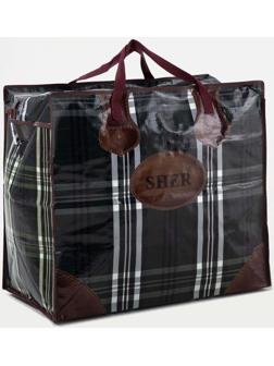 Сумка хозяйственная на молнии, 73 л, цвет чёрный