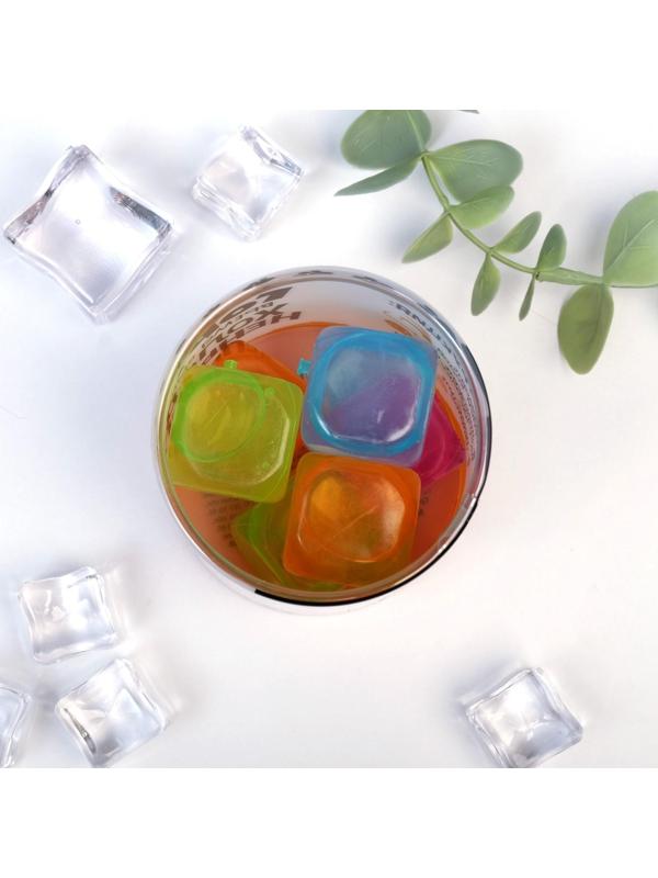 Набор кубиков льда «Время выпить холодненького», многоразовые, 6 шт