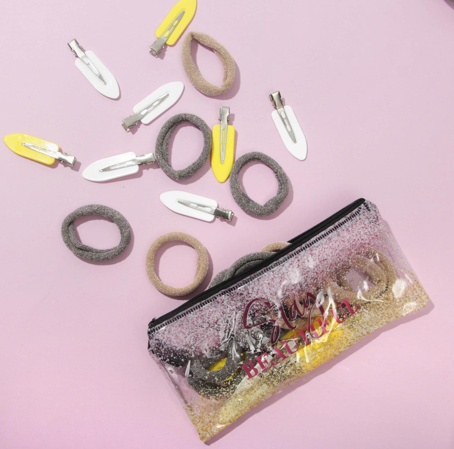 Набор резинок и заколок для волос «Stay beautiful», косметичка