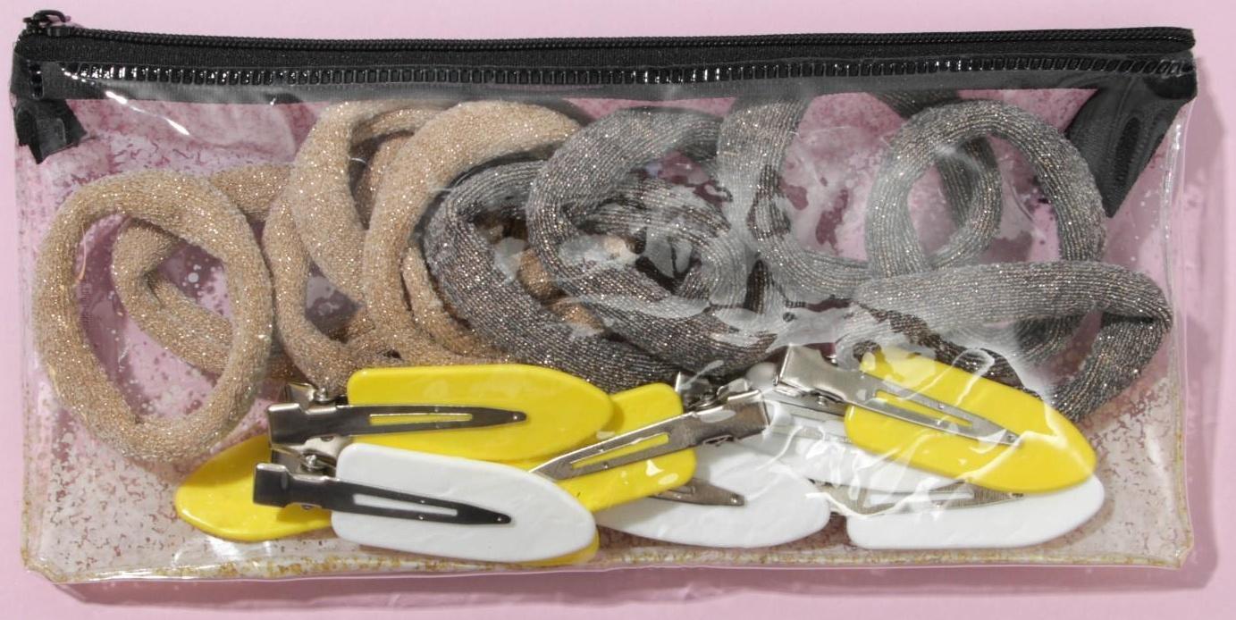 Набор резинок и заколок для волос «Stay beautiful», косметичка