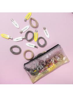 Набор резинок и заколок для волос «Stay beautiful», косметичка