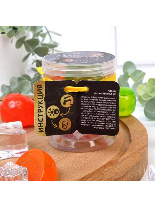 Кубики льда «Идеальный вечер», многоразовые, 6 шт