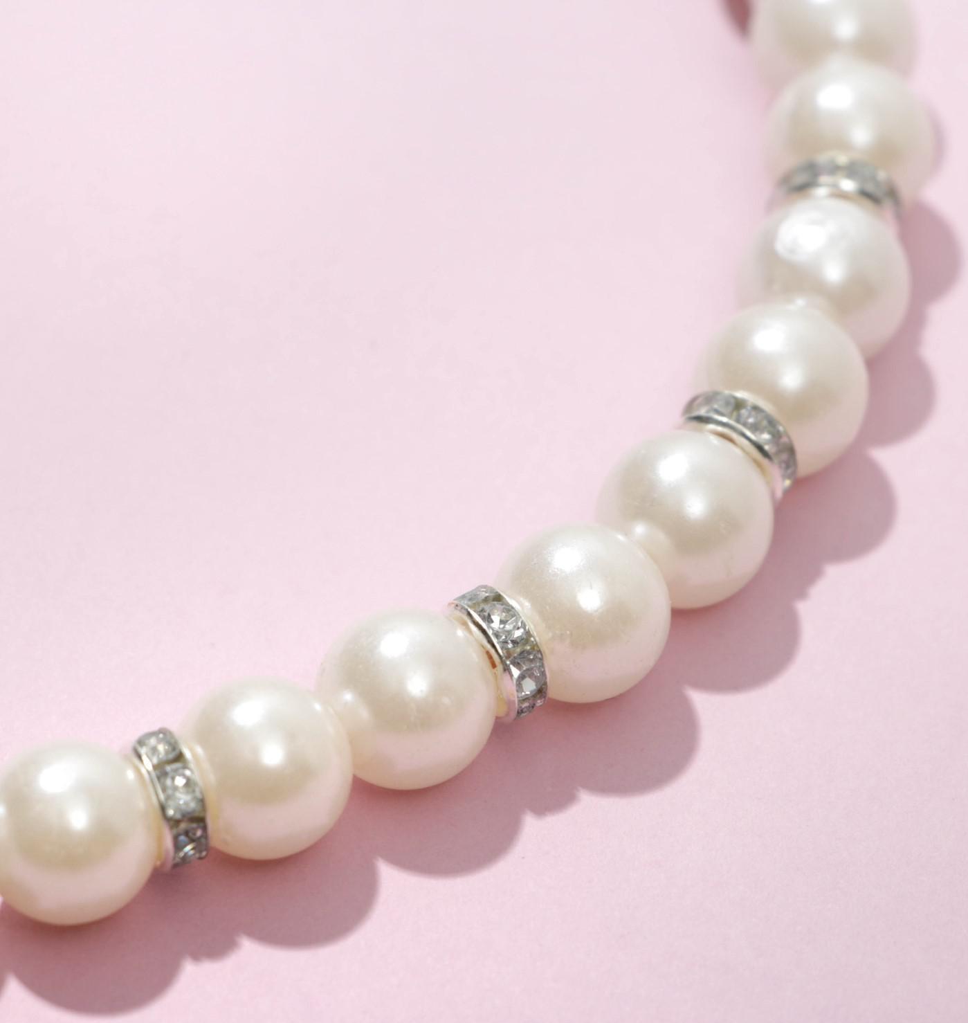 Ободок для волос жемчужный 