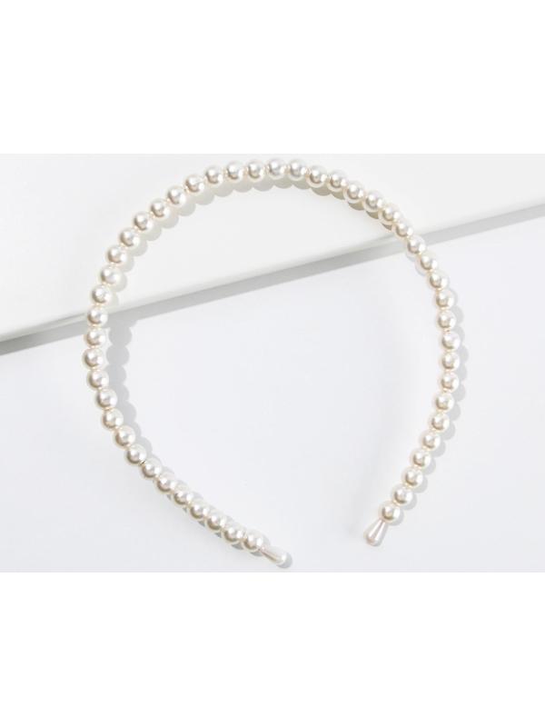 Ободок для волос жемчужный 