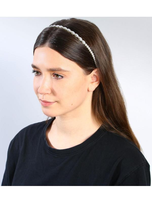 Ободок для волос жемчужный 