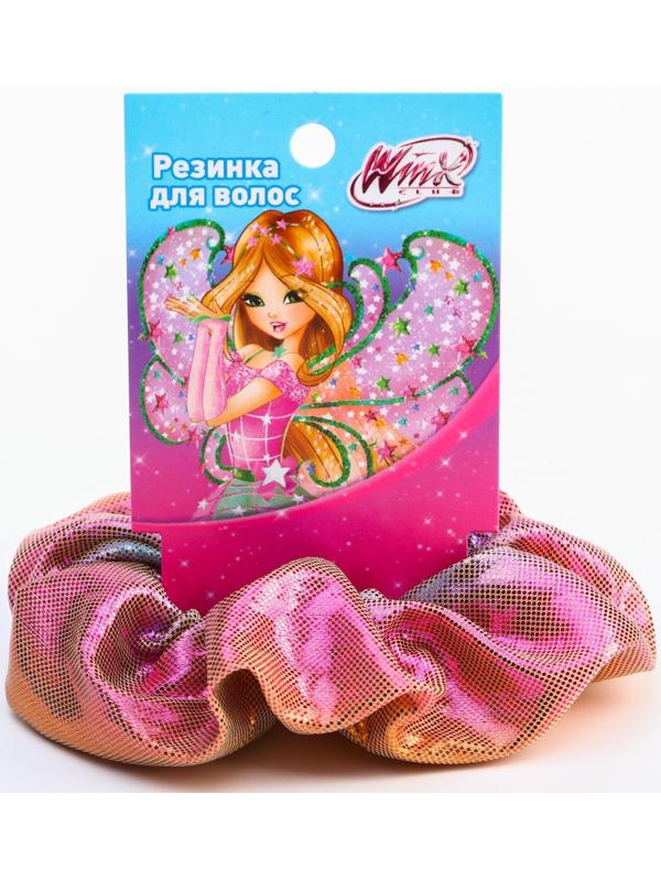 Резинка для волос блестящая белая, WINX