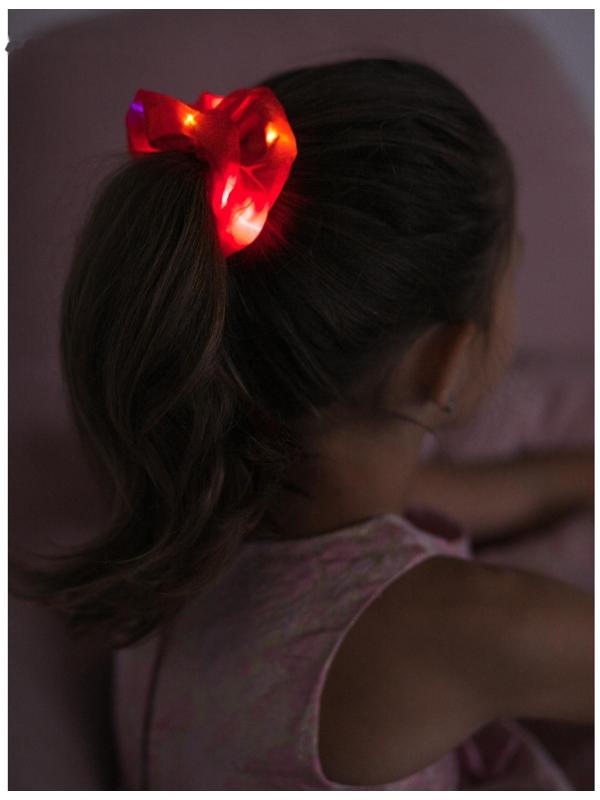 Светящаяся резинка для волос, красная, WINX