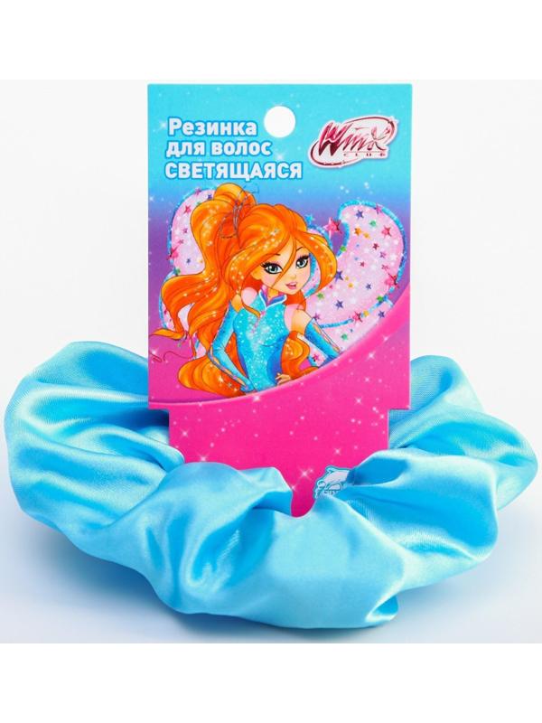Светящаяся резинка для волос, голубая, WINX