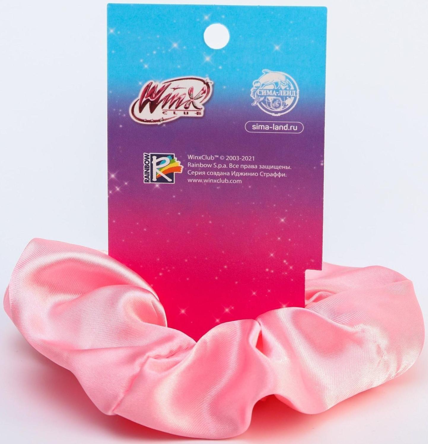 Светящаяся резинка для волос, розовая WINX