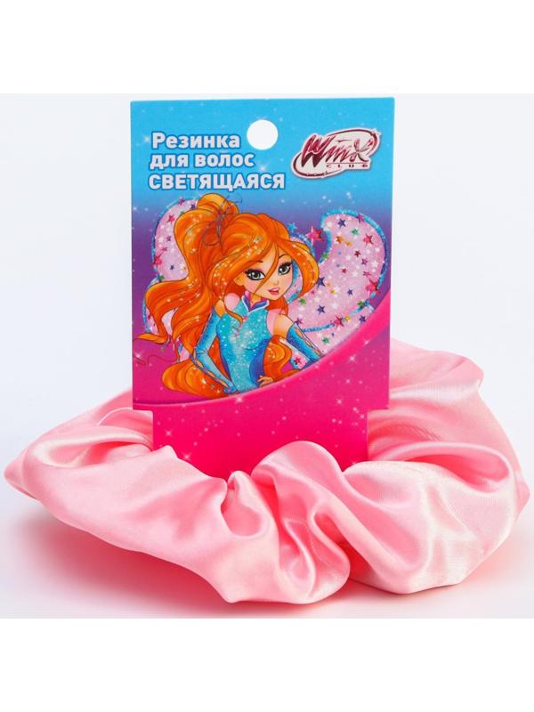 Светящаяся резинка для волос, розовая WINX