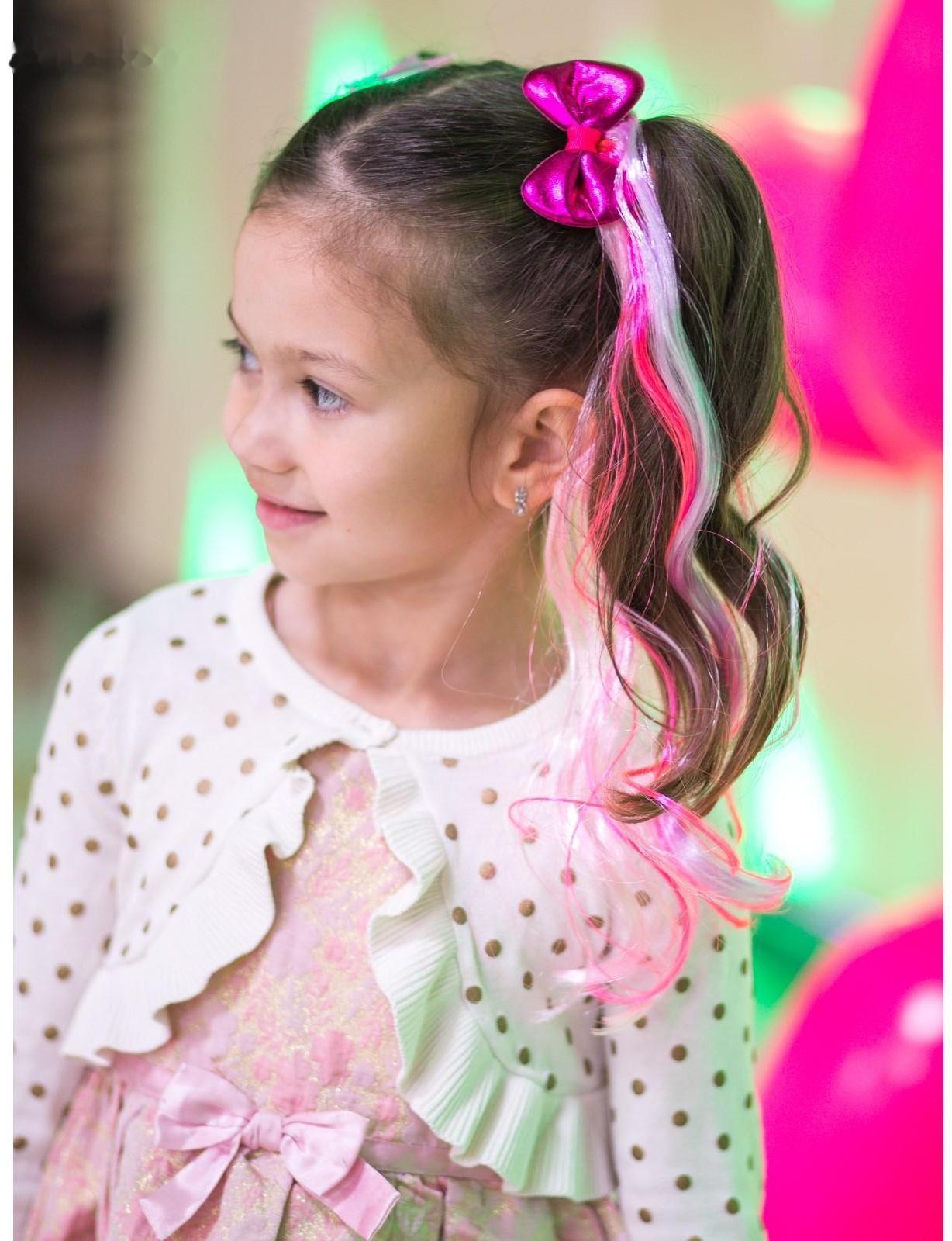 Прядь для волос бантиком, фуксия, My Little Pony